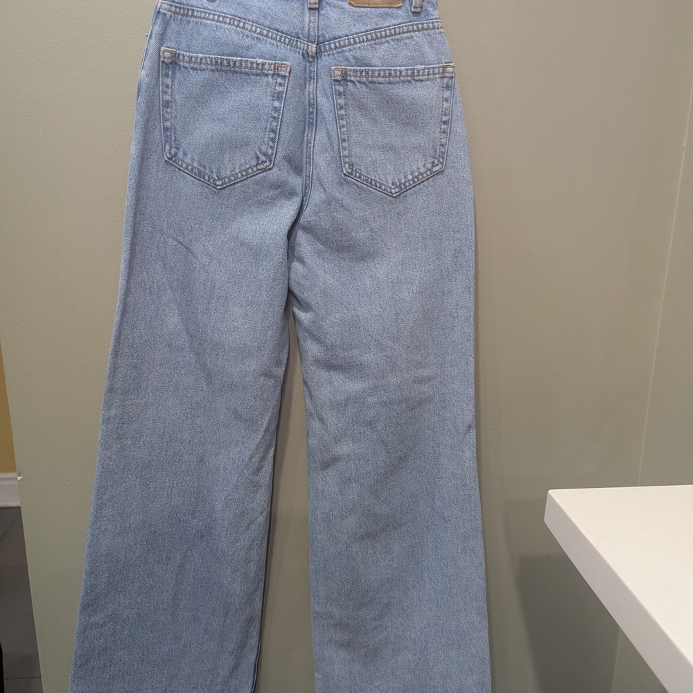 Pull&Bear Light Blue Flare Jeans - Picture 2 of 4